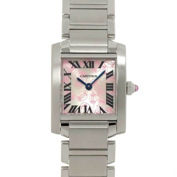 Cartier Tank Francaise SM W51008Q3 Quartz Silver Dial Ladies